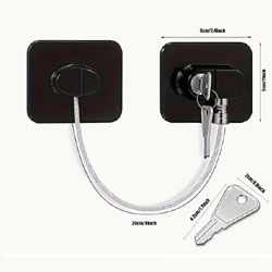 3-Piece Safety Lock Set with Padlock